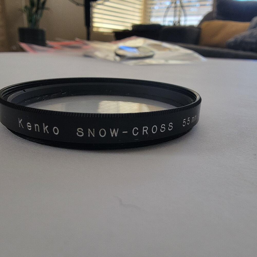 Kenko SNOW-CROSS 55mm Black Special Effect Camera Lens Filter Cross Screen FX